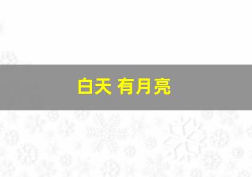 白天 有月亮